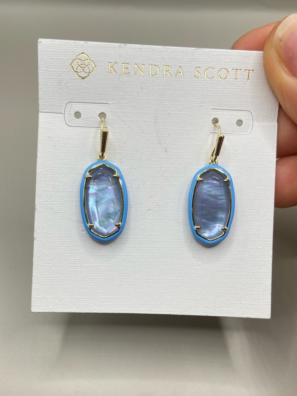 NWT Kendra Scott Dani Enamel Framed Earrings